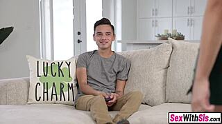 i can't believe this gorgeous latina teen 18+ stepsis seduces stepbro into hairy pussy taboo fucking for luck