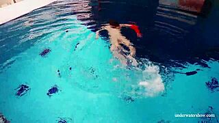 oh gosh, sexy naked twat avenna is swimming nude in the pool with her tight russian pussy and european babe ass on display