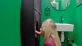 Why does this gloryhole teen 18+ love sucking european cock and swallowing cum?
