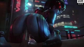 widowmaker compilation with big tits blowjob on monster cock