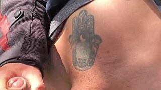 My cock gets super hard knowing distant watchers see me masturbating outdoors in forest