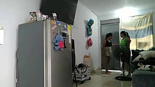 Refrigerator Has Water Leak So I Call Neighbor For Help But She Starts Teasing My Huge Ass Instead