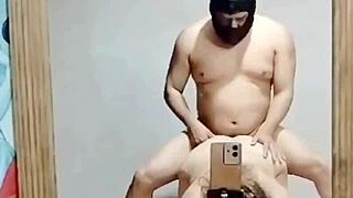 Wife And Husband Enjoy Passionate Doggystyle Fucking In Front Of Mirror In Homemade Amateur Video