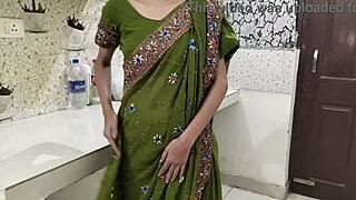 indian stepmom shares kitchen moments with stepson in clear audio chat