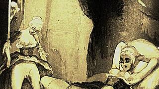 vintage art with subtle erotic hints from retro times