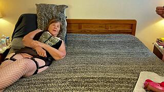 Gilf Carmen Angel acts as Granny Bijou the great cocksucking old slut in homemade hardcore blowjob scene with deepthroat and close up sucking