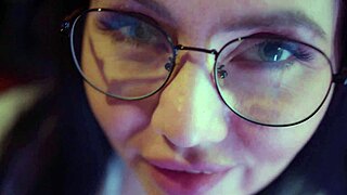 Naughty woman contrasts subtle passion by giving sloppy blowjob with deepthroat choking and cum in mouth to her lovers in homemade sensual action