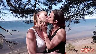 Arianna And Angelina Busty Milfs Share Cock In Ffm Threesome