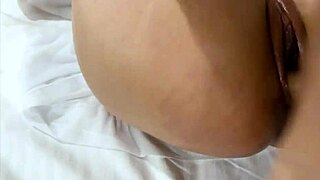 Indian shaved pink pussy licked and fucked in morning missionary close-up