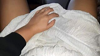 shy girlfriend licks my pussy skillfully with passion and makes me orgasm intensely in homemade video.