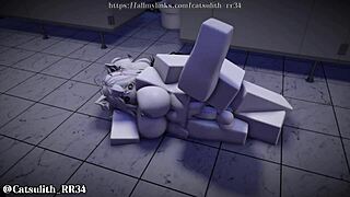 Bold Bathroom Sex Session With Riding Missionary Cowgirl And Blowjob Action