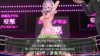 Han化翻译 video shows VTuber Sha Hua Cha Ku E performing brainwashing lewd hip shaking dance in detail