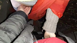 Can our autumn romantic sex in a hut spark passionate lesbian illusions?