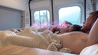 oh wow this hot big-titted babe is banging her boyfriend in the van on that horny hiking adventure with molly pills and conorpov