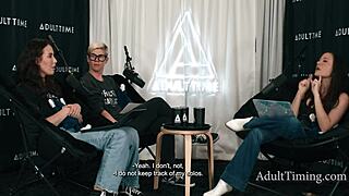 Subtle casting interview hints at pornstar's spreading experiences with 150-200 bodies on adulttiming spreadsheet.