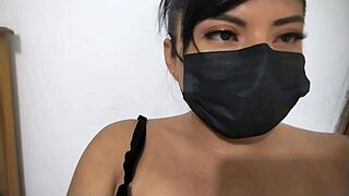 Old stepmother imagines student life and masturbates with dildo at home sensually!