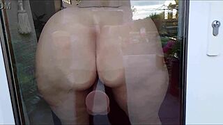 Intense Dildo Fucking Session By Horny Housewife On Window In Homemade Amateur Video