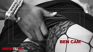 i see interracial three-way with elderly man ebony shaved pussy cumshot heels pantyhose