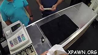 Beautiful Amateur Babe Sucks Cock And Fucks Hardcore In Shop Sex Contest