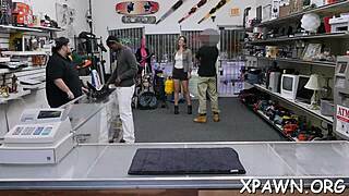 dilettante in the back room feels wet pussy excitement from rough hardcore fucking and sucking in european casting