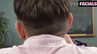 Chloe Rose Gets Facial From Partners In Mmf Threesome After Riding Big Cock!