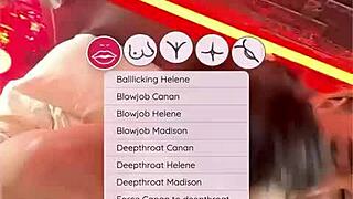 Interactive Group Game Featuring Deepthroat Blowjobs with Enmarchenoire and Madison in 3 Some and 4 Some