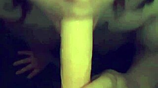 i love sucking on my dildo with big tits