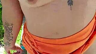 Mexican Prostitute Shows Tits and Ass in Public!