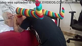 hey, playing with this blonde real doll sex toy in amateur anal fun