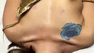 double penetration with dick and dildo for asian amateur slut