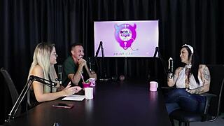 Can Lexi Mallet Handle Gangbang With Strangers In Motel While Wearing Sheer Red Lingerie With Two Girlfriends?