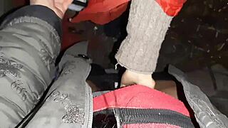 Can our autumn romantic sex in a hut spark passionate lesbian illusions?