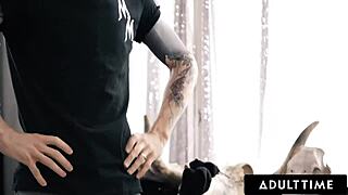 Adult Time - Alt Baddie Karlee Grey Rides Masseurs Big Cock Deep After Massage For Real Relaxation And Choking Action