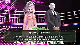 Han化翻译 video shows VTuber Sha Hua Cha Ku E performing brainwashing lewd hip shaking dance in detail