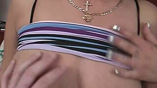 missy rests alone at home until horny young 18+ guy arrives for handjob cumshot blowjob