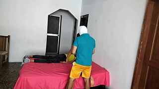 i'm that unfaithful woman calling my neighbor over for some domination and fucking right next to him, feeling his huge curvy latina body take control in this homemade roleplay.