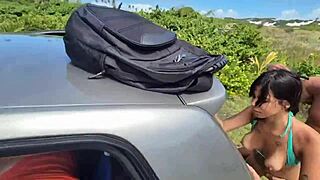 i went by car with my friends to a bush and we had a good time in the middle of the woods