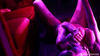 this brunette babe poses in lingerie and caresses herself solo in the bathroom