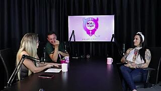 Can Lexi Mallet Handle Gangbang With Strangers In Motel While Wearing Sheer Red Lingerie With Two Girlfriends?