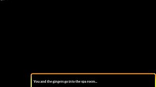 my new family gathers for a relaxing massage session together today