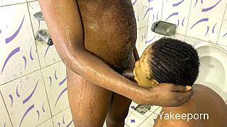 hey, fucking her big ass in bathroom with monster cock