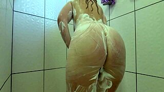 Step Mom Films Herself Showering in Lingerie for Homemade Exhibitionist Thrill