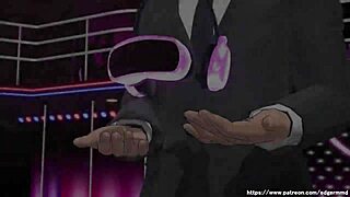 Han化翻译 video shows VTuber Sha Hua Cha Ku E performing brainwashing lewd hip shaking dance in detail