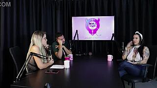 Can Lexi Mallet Handle Gangbang With Strangers In Motel While Wearing Sheer Red Lingerie With Two Girlfriends?