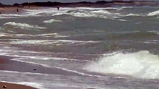 gorgeous teen 18+ agnes bathes her beautiful naked body in the ocean waves