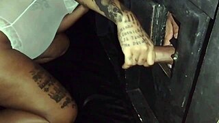 slutty brazilian wife turns into prostitute at gloryhole for old cuckold amateur thrill