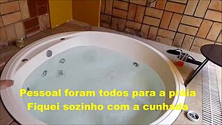 Why did everyone go to the beach and leave me alone at the house with my sister-in-law?