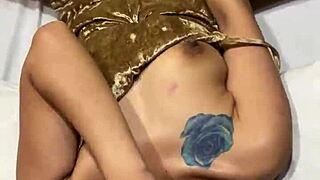 double penetration with dick and dildo for asian amateur slut