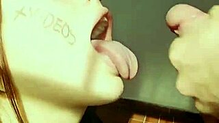 Verification video with amateur blowjob action