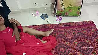 I watched my desi indian wife fuck passionately with creampie from behind the scenes in dorm with maid and roommate.